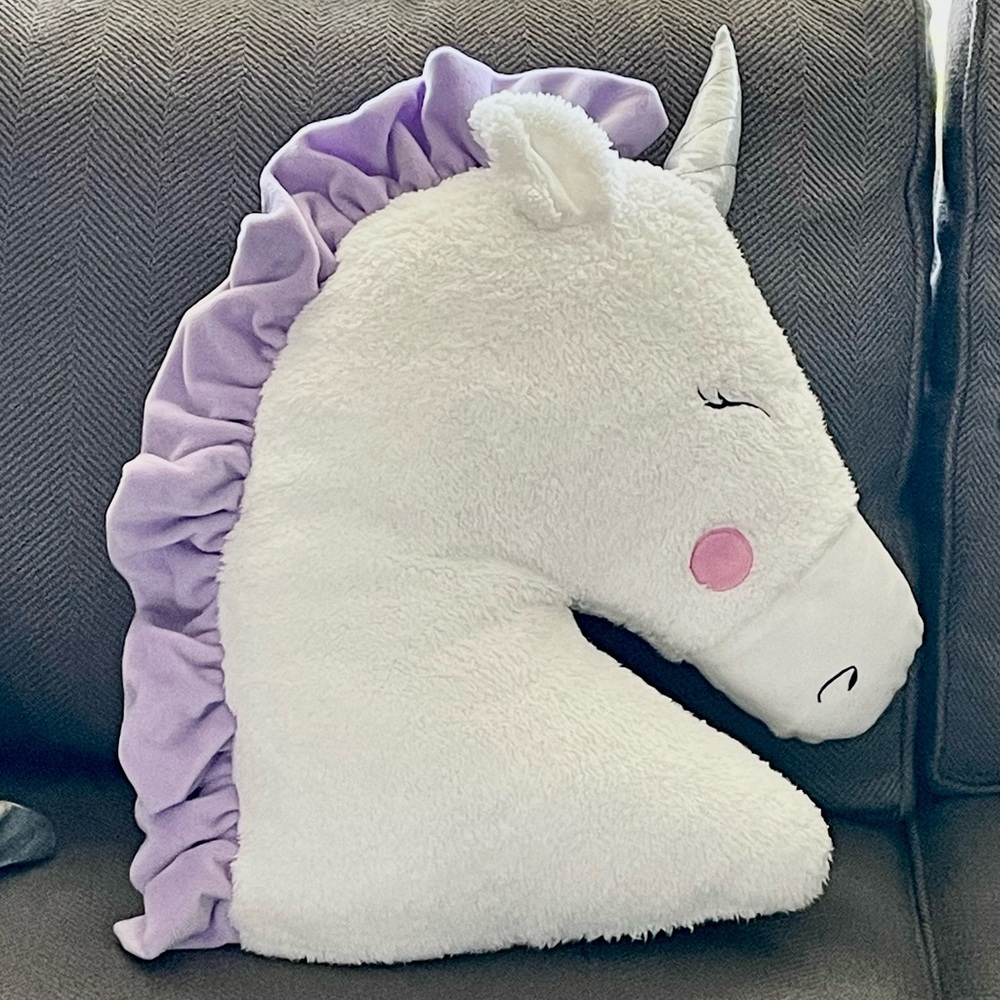 Little Love by Nojo Unicorn Plush Pillow Toddler Decor